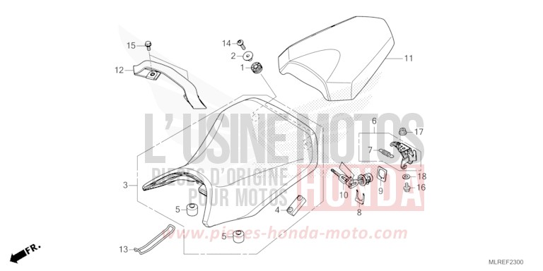 SITZ von Hornet 500 GRAND PRIX RED (R380) von 2026